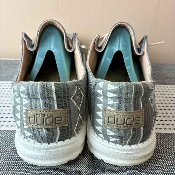 Hey Dude Women’s Wendy Boho Grey Loafer Size 10 - Picture 4 of 7